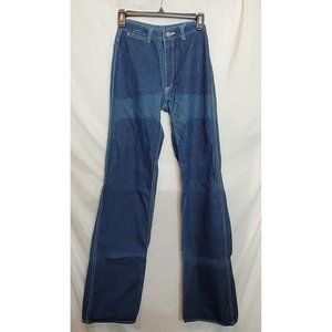Retro 70s 80s Bon Bon Denim Jeans Size 7 Embroidered Have Fading